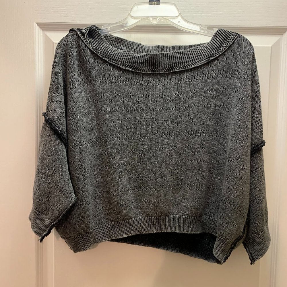 Free People - Grayish-Blue Sweater